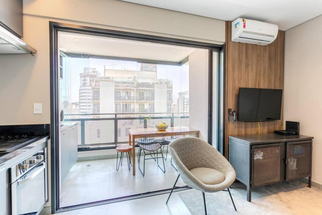 Apartamento De 1 Dormitorio No Coracao De Pinheiros เซาเปาโล ภายนอก รูปภาพ